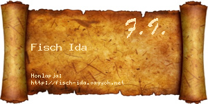 Fisch Ida névjegykártya